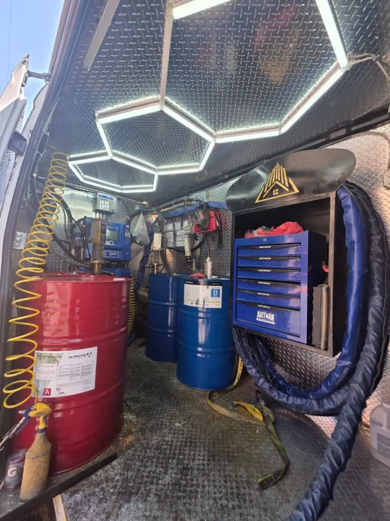Spray Foam Rig Setup - Master Insulation Corp