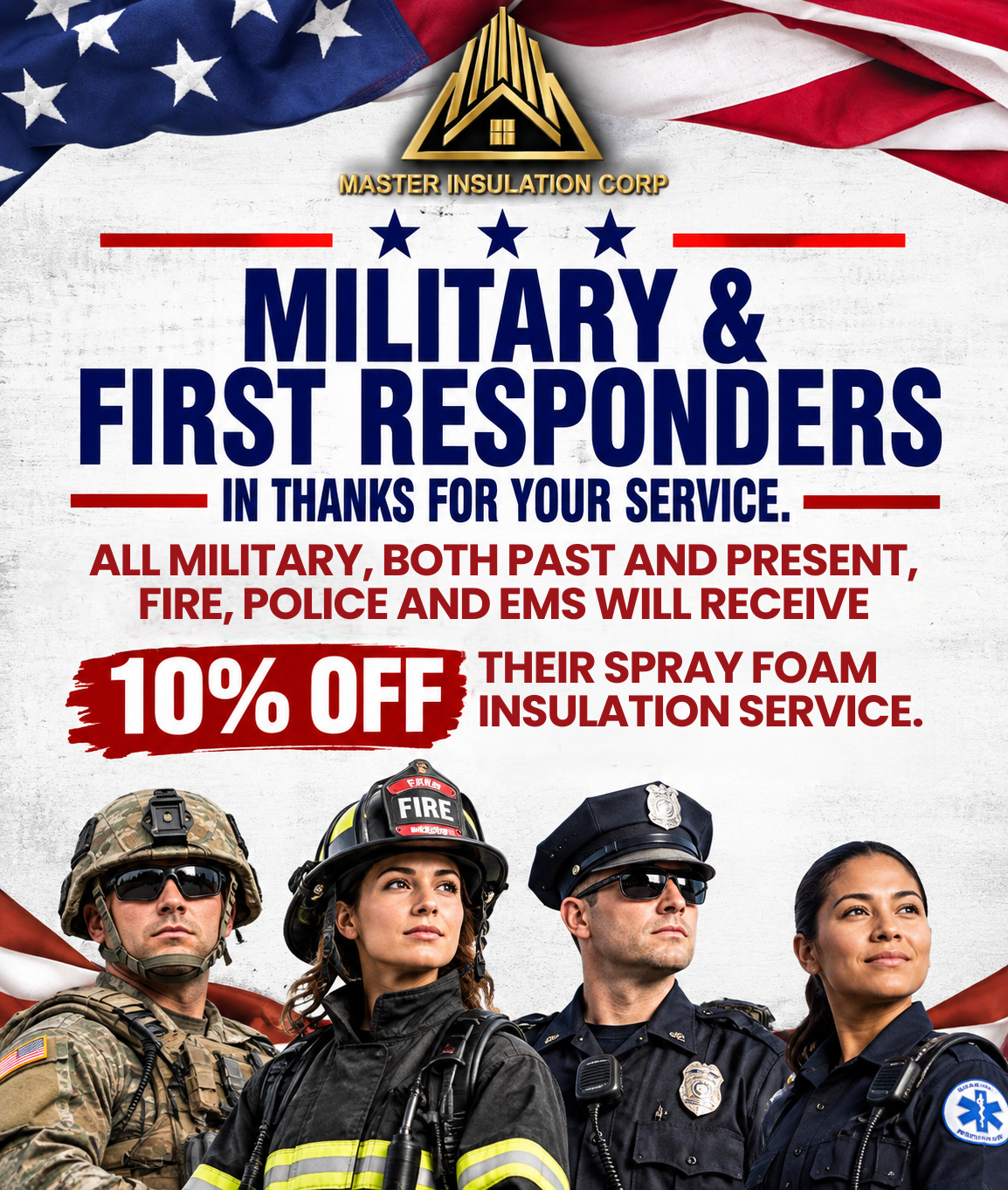 10% OFF Promo by Master Insulation Corp